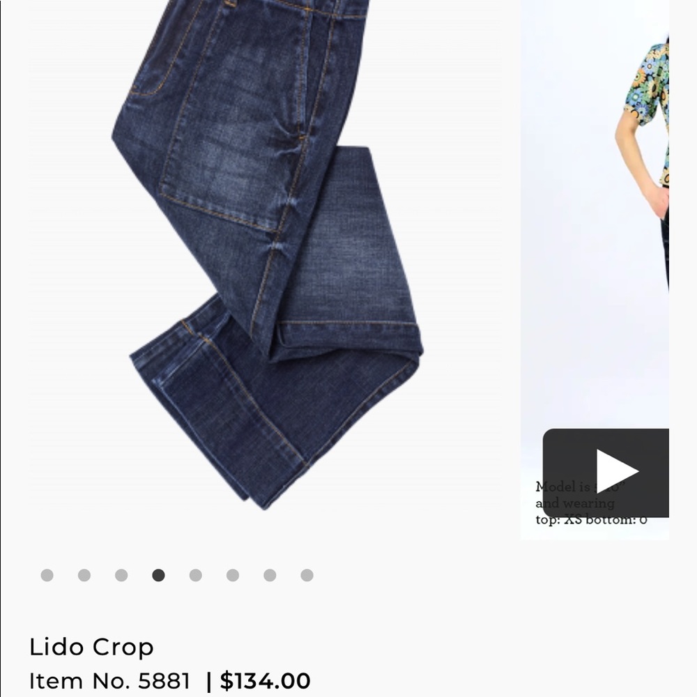 CURRENT SEASON CAbi Lido Crop Jeans size 12